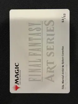 Art Series: Tifa, Martial Artist GOLD STAMP 52/53: Final Fantasy MTG (NM) - Image 2