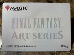 MTG Final Fantasy Estinien Varlineau Art Card (Gold-Stamped Planeswalker Symbol) - Image 3