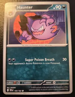 Haunter 103/162 Common Scarlet & Violet: Temporal Forces Pokemon TCG - Image 1