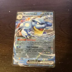 Pokemon TCG Blastoise EX 030/142SV07 Stellar Crown Holo Double Rare - Image 1