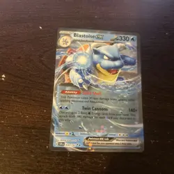 Pokemon TCG Blastoise EX 030/142SV07 Stellar Crown Holo Double Rare - Image 2