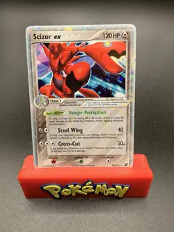 Pokemon TCG Scizor EX Unseen Forces Holo Card 108/115 EX Rare LP - Image 1