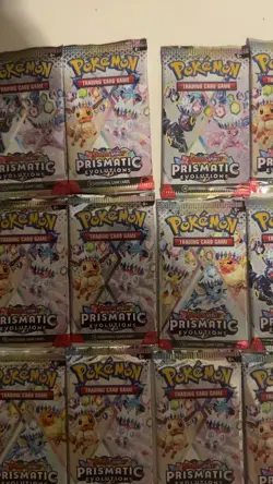 Lot of 24x Prismatic Evolutions Packs from Collection Boxes Pokemon RESEALED - Image 3