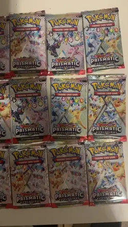 Lot of 24x Prismatic Evolutions Packs from Collection Boxes Pokemon RESEALED - Image 5