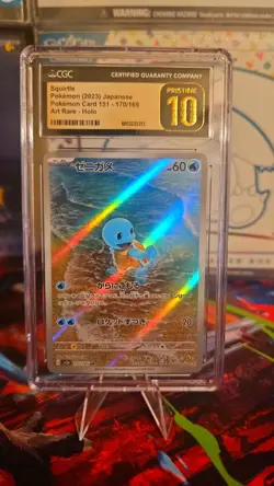 ✨CGC 10 Pristine SQUIRTLE 170/165 Art Rare SSV 151 Set Japanese - Pokemon Card✨ - Image 1