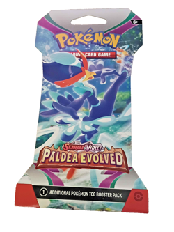Pokemon Paldea Evolved Scarlet & Violet Booster Pack Factory Sleeved - Image 1