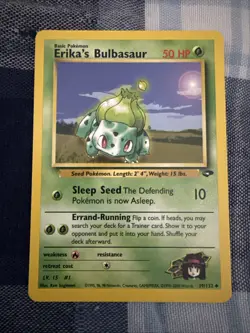 Pokemon TCG Erika's Bulbasaur Gym Challenge Card 39/132 Unlimited LP - Image 1