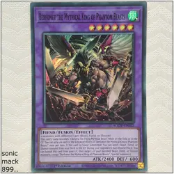 Berfomet the Mythical King of Phantom Beasts - AGOV-EN032 SR 1st Edition Yugioh - Image 1