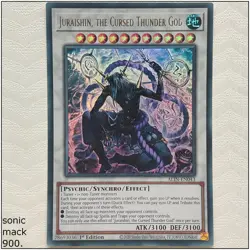 Juraishin, the Cursed Thunder God - ALIN-EN043 - Ultra Rare 1st Edition Yugioh - Image 1
