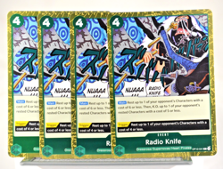OP10-041 Radio Knife (R) Royal Blood One Piece CCG x4 Playset - Image 1