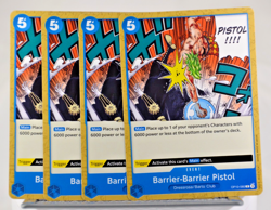 OP10-060 Barrier-Barrier Pistol (C) Royal Blood One Piece CCG x4 Playset - Image 1