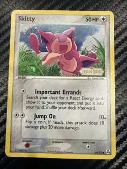 SKITTY Legend Maker POKEMON 2006 Stamped Holo Trading Card 64/92 TCG - Image 1