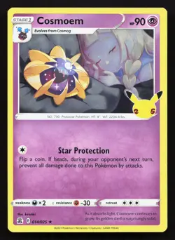 Cosmoem 014/025 Celebrations NM Pokemon Card TCG - Image 1