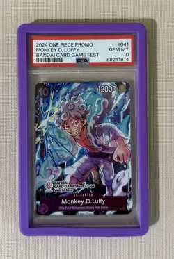 Bandai Card Games Fest 23-24 Edition Monkey D. Luffy PSA 10 Gem Mint - Image 1