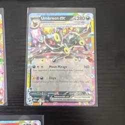 Pokemon Card Lot 5 English IR Prismatic lot NM Umbreon espeon leafon vaporeon - Image 3
