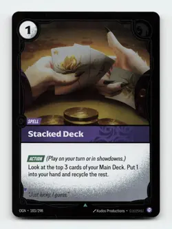 FOIL ! Stacked Deck 183/298 Riftbound Origins League of legends Card - Image 1