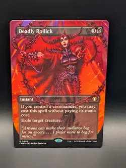 MTG - Deadly Rollick - BORDERLESS - Non-Foil - Instant - CMM #695 - Rare - Image 1