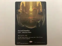 MTG Edge Of Eternities SACRED FOUNDRY Borderless NM (3055) Graded Power - Image 1