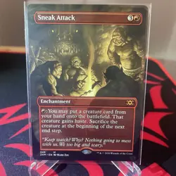 MTG Sneak Attack Double Masters Borderless 345 - Image 1