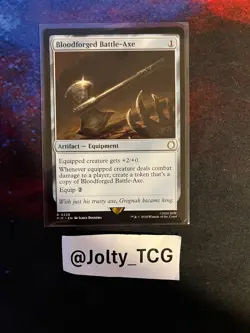 Bloodforged Battle-Axe - PIP - NM - NF - 226 - Image 1