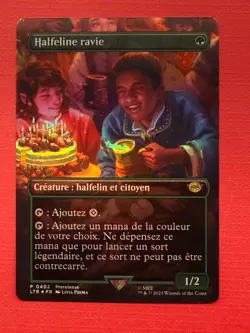 Mtg LTR— Delighted Halfling French — Foil —NM - Image 1