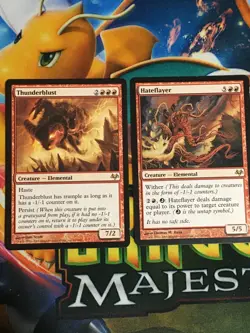 C5457 MAGIC MTG EVENTIDE THUNDERBLUST HATEFLAYER LP RARE - Image 1