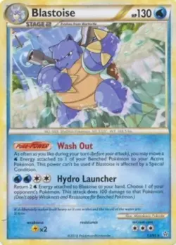 Pokemon TCG - Blastoise - 13/95 - Rare - HGSS: Unleashed [Near Mint] - Image 1
