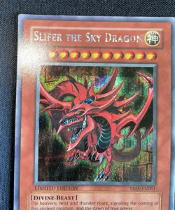 YuGiOh Slifer the Sky Dragon YMA-EN001 - Ani-Manga Promo - Moderately Played - Image 3