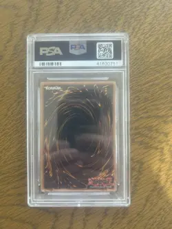 Yu-Gi-Oh TCG 2003 Dark Magician Girl Magicians Force Holo Effect MFC-000 PSA 9 - Image 2