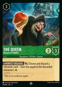 Disney Lorcana The Queen - Disguised Peddler - 93 - Rise Of The Floodborn CF - Image 1