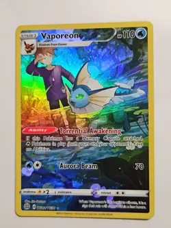 Pokemon Vaporeon TG02/TG30 Brilliant Stars Ultra Rare Holo Card - Image 1