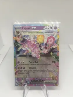 Espeon EX Prismatic Evolutions Holo Double Rare Pokemon TCG Card 034/131 - Image 1