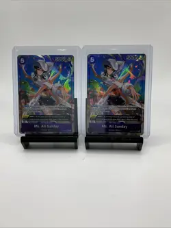 Ms. All Sunday Alt Art Kingdoms Of Intrige OP04-064 Lot- 2 Cards - Image 1