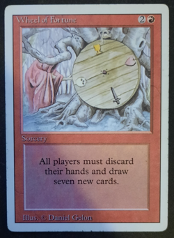 1x Wheel of Fortune Revised Edition LP-MP MTG - Image 1
