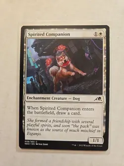Spirited Companion - Kamigawa: Neon Dynasty - LP - Common - Creature - MTG - Image 1