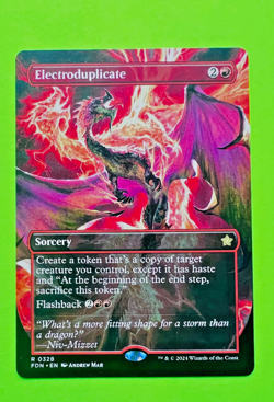 MTG Foundations - Electroduplicate - Borderless - Rare - Image 1