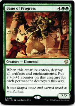 Bane of Progress [Commander: Lorwyn Eclipsed] Magic - MTG ECC 0099 NM 🌳 - Image 1