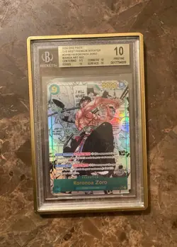 2024 One Piece The Best PRB01 Roronoa Zoro Manga Alt Art #OP06-118 BGS 10 - Image 1