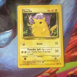 Pokemon TCG Pikachu Base Set Regular Card 58/102 LP - Image 1
