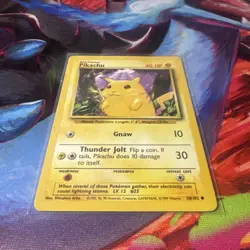Pokemon TCG Pikachu Base Set Regular Card 58/102 LP - Image 2