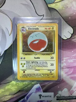 Pokemon TCG NM Electrode 2/64 Holo Rare Card Jungle Set Error Card Misprint - Image 1