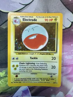Pokemon TCG NM Electrode 2/64 Holo Rare Card Jungle Set Error Card Misprint - Image 2
