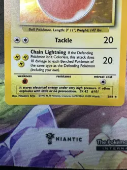 Pokemon TCG NM Electrode 2/64 Holo Rare Card Jungle Set Error Card Misprint - Image 4