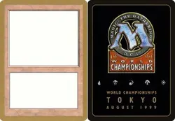 Blank - 1999 (Filler Card for Artist Alters) ~ Damaged World Championship MTG Ma - Image 1