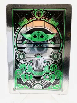 Bandai Disney 100 Wonder Card Collection Star Wars The Mandalorian Baby Grogu - Image 3