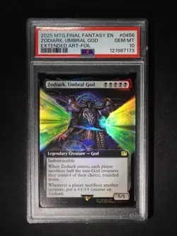 PSA 10 Zodiark, Umbral God (Extended Art) Final Fantasy Foil gem mint, POP 1 - Image 1