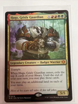 Hugs, Grisly Guardian Bloomburrow #218 Mythic - Image 1