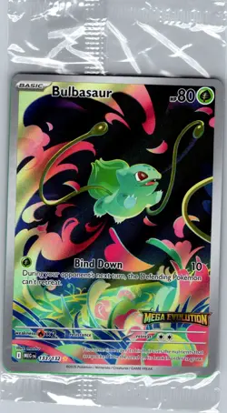 Bulbasaur - (Mega Evolution Stamped) 133/132 - Pokemon Card - Sealed - Image 1