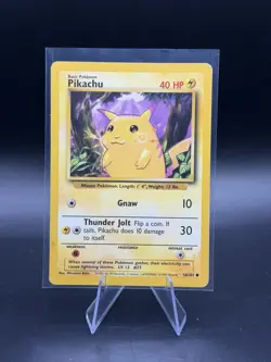 Pikachu Yellow Cheeks 58/102 Base Set Pokemon TCG - Image 1