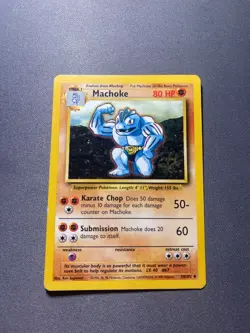Pokemon TCG - Machoke - Base Set Unlimited - 34/102 - 1999-2000 Wizards - Image 1